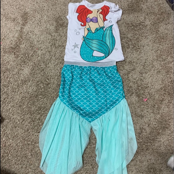 Disney Matching Sets Girl Ariel Little Mermaid Outfit Poshmark